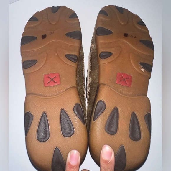 Twisted X Slip-on Driving Moc 9 Tweed Serape Print Leather Comfortable Casual - Picture 8 of 8